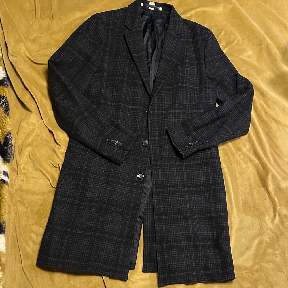 Paul Smith Black and Red Plaid Coat